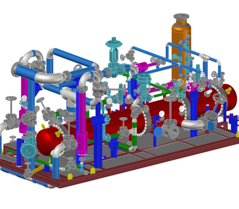 3D Model Snap of Steam Jet Ejector Vacuum System