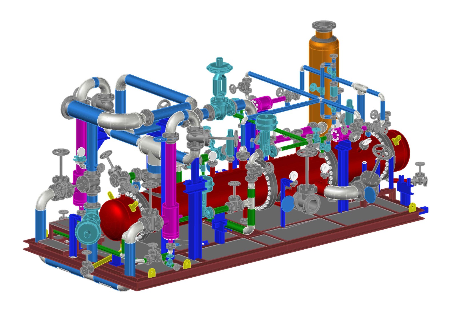 3D Model Snap of Steam Jet Ejector Vacuum System